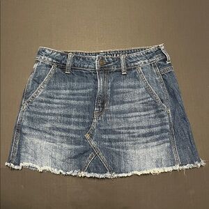 American Eagle Hi-Rise Festival Mini Skirt Sz 4 Denim Jean